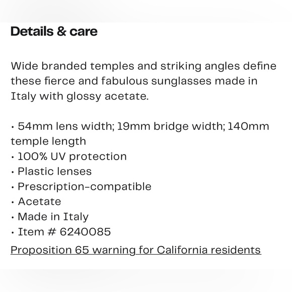 NWT Valentino 54mm square brown tan color sunglasses - Picture 12 of 12